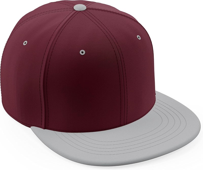 Daxton Store Classic Blank Snapback Flat Bill Visor Hat Cap One Size Adjustable Back - Image 1